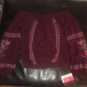 Off the shoulder top